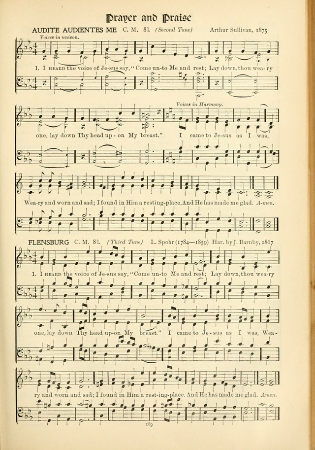 In Excelsis: hymns with tunes for Christian worship page 191