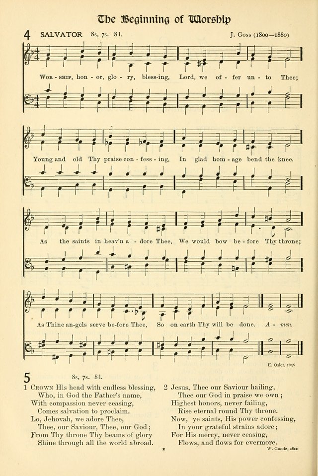 In Excelsis: hymns with tunes for Christian worship page 2