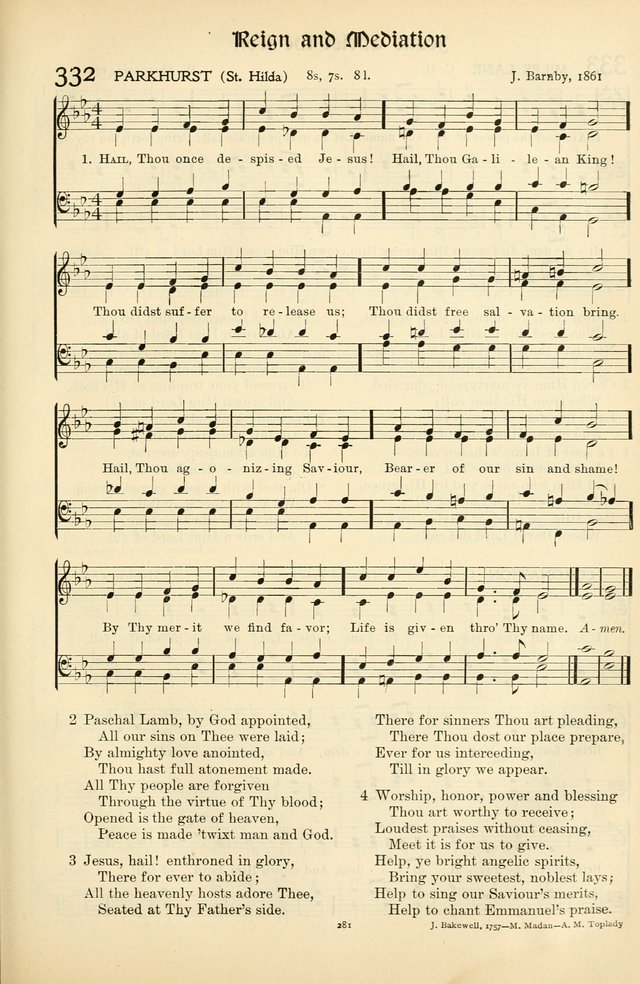 In Excelsis: hymns with tunes for Christian worship page 285