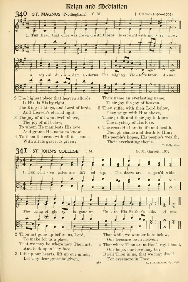 In Excelsis: hymns with tunes for Christian worship page 291