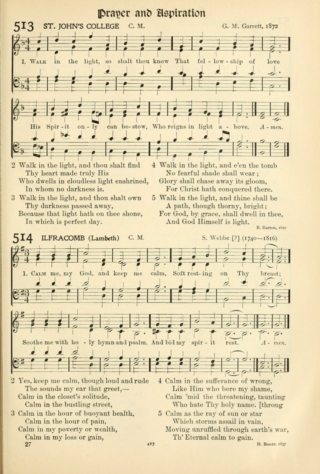 In Excelsis: hymns with tunes for Christian worship page 423