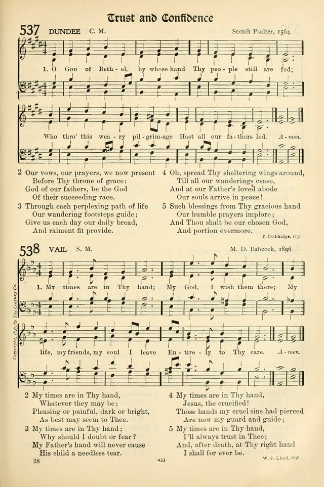 In Excelsis: hymns with tunes for Christian worship page 439