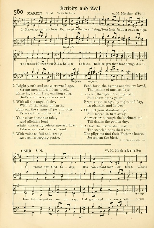 In Excelsis: hymns with tunes for Christian worship page 454