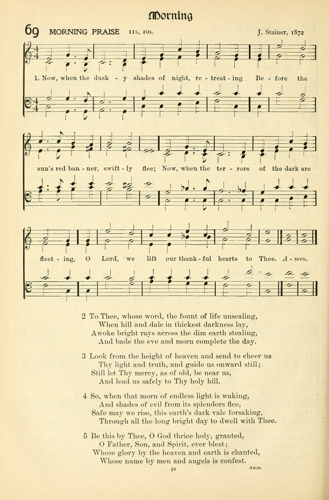 In Excelsis: hymns with tunes for Christian worship page 52