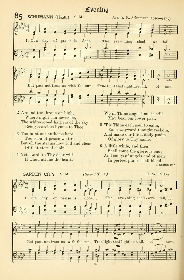 In Excelsis: hymns with tunes for Christian worship page 66