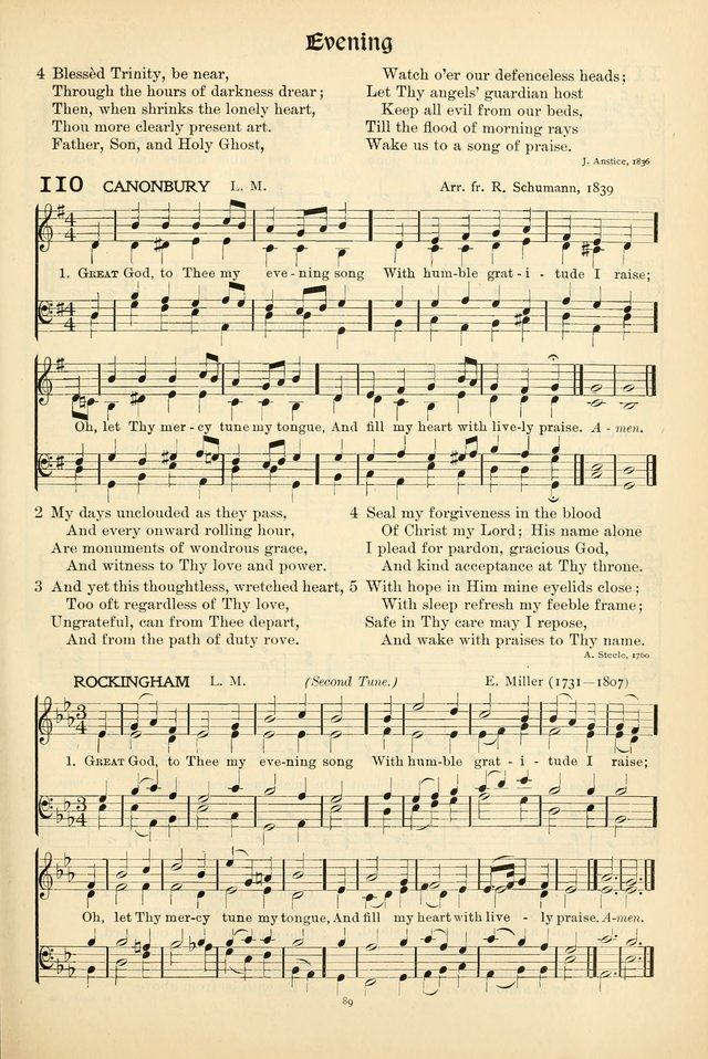 In Excelsis: hymns with tunes for Christian worship page 89