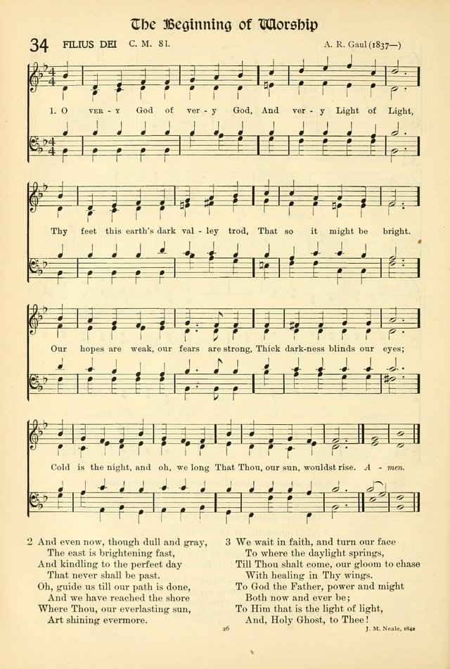 In Excelsis: Hymns with Tunes for Christian Worship. 7th ed. page 26