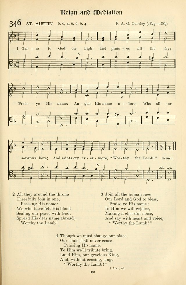 In Excelsis: Hymns with Tunes for Christian Worship. 7th ed. page 295