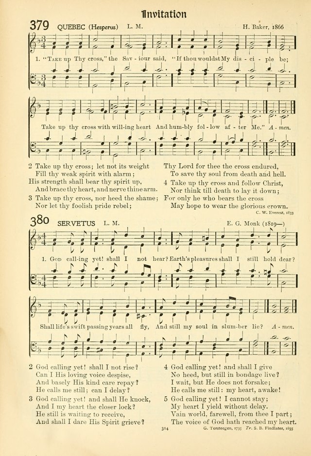 In Excelsis: Hymns with Tunes for Christian Worship. 7th ed. page 318