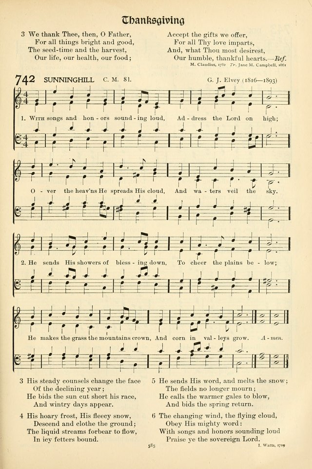 In Excelsis: Hymns with Tunes for Christian Worship. 7th ed. page 593
