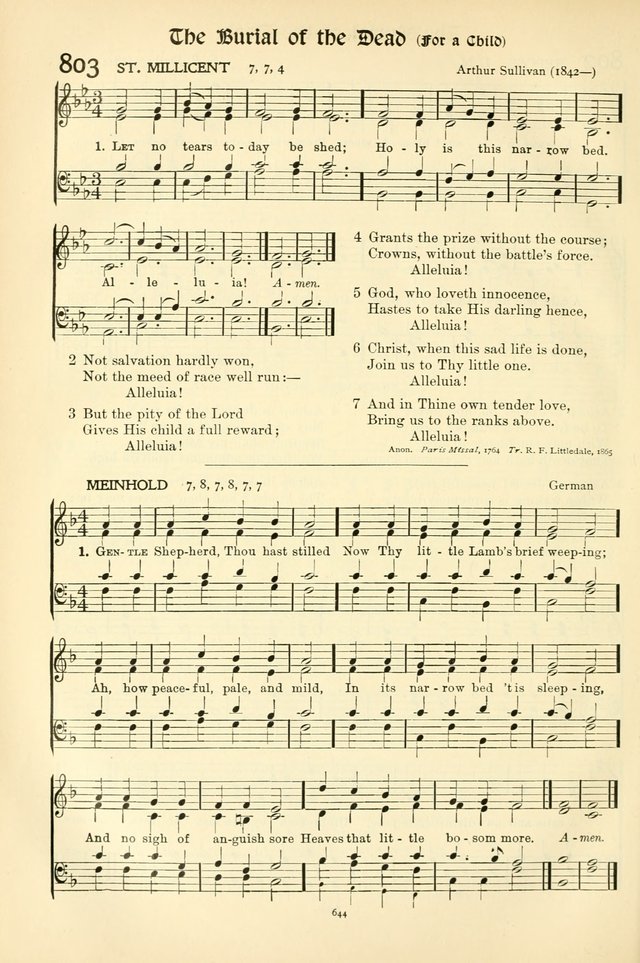 In Excelsis: Hymns with Tunes for Christian Worship. 7th ed. page 654