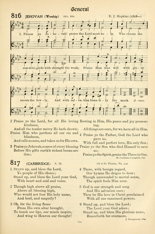 In Excelsis: Hymns with Tunes for Christian Worship. 7th ed. page 669