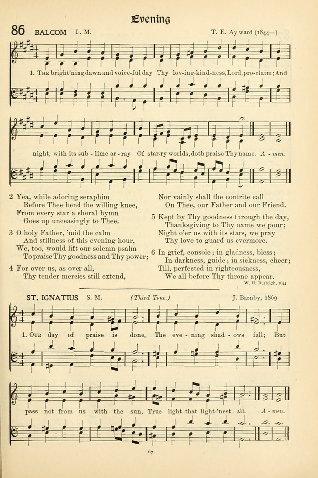In Excelsis: Hymns with Tunes for Christian Worship. 7th ed. page 67