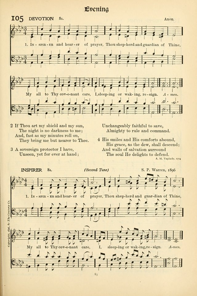 In Excelsis: Hymns with Tunes for Christian Worship. 7th ed. page 83