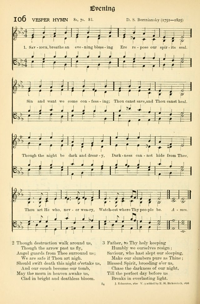 In Excelsis: Hymns with Tunes for Christian Worship. 7th ed. page 84