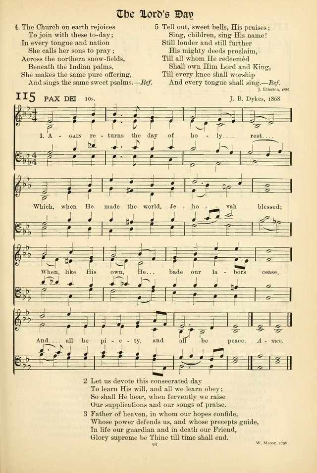 In Excelsis: Hymns with Tunes for Christian Worship. 7th ed. page 93