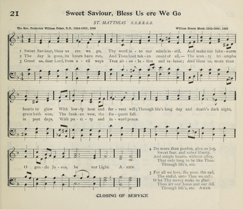The Institute Hymnal page 21