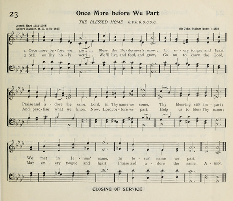 The Institute Hymnal page 23