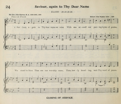 The Institute Hymnal page 24