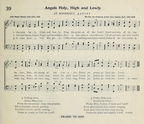 The Institute Hymnal page 45