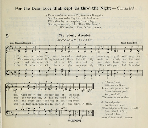 The Institute Hymnal page 5