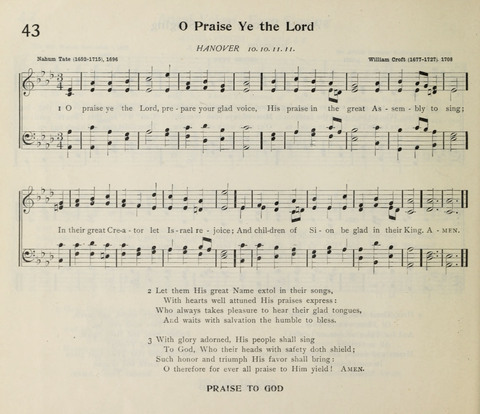 The Institute Hymnal page 50