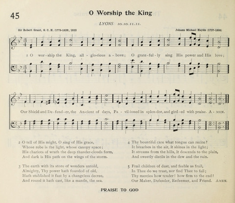 The Institute Hymnal page 52