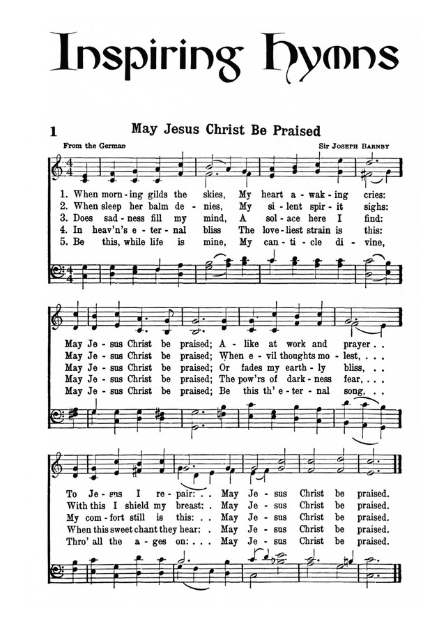 Inspiring Hymns page 1