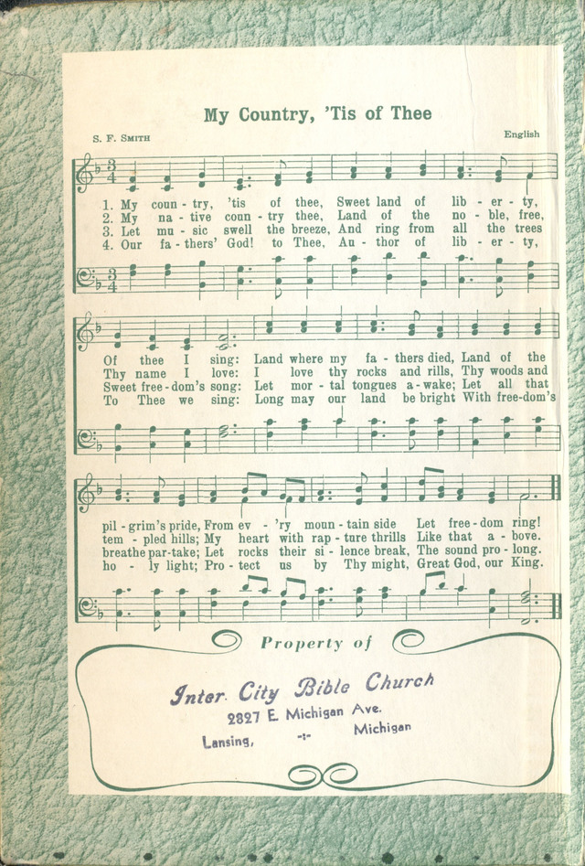 Inspiring Hymns page i