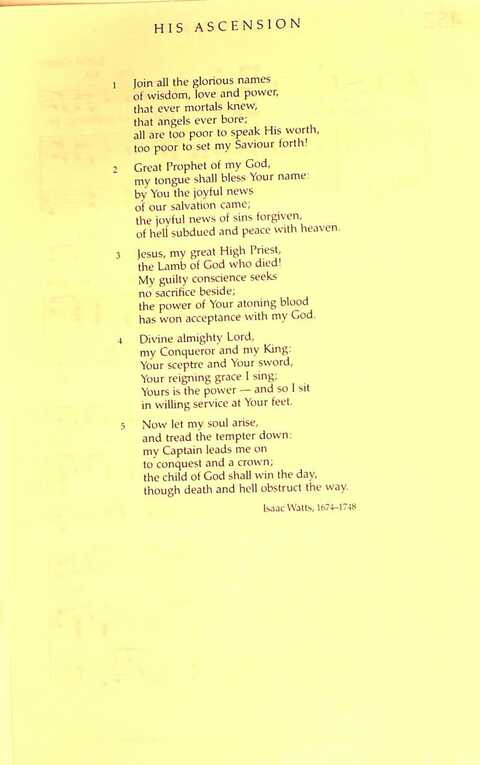 The Irish Presbyterian Hymnbook page 1500
