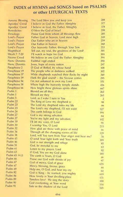 The Irish Presbyterian Hymnbook page 1865
