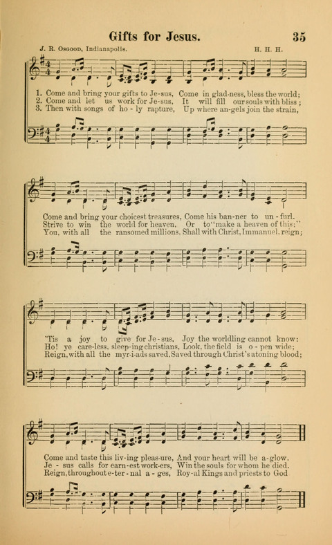 The Iris: Songs of Jesus, for Sunday-schools and devotional meetings page 35