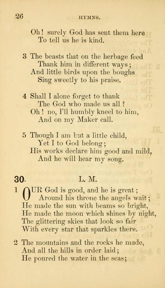 The Infant-School Hymn-Book page 26