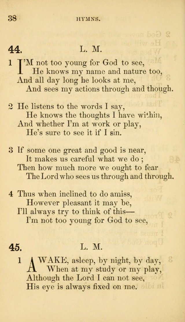 The Infant-School Hymn-Book page 38