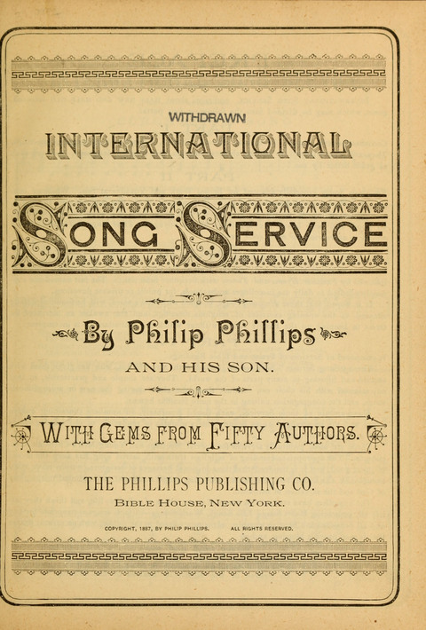 International Song Service: with gems rom fifty authors page 1