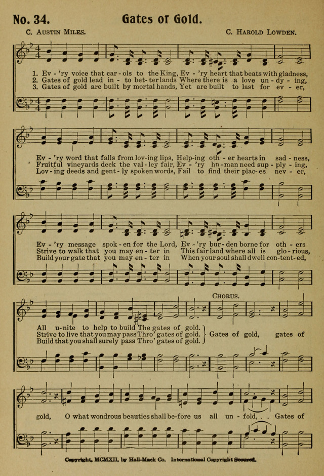 Ideal Sunday School Hymns page 34