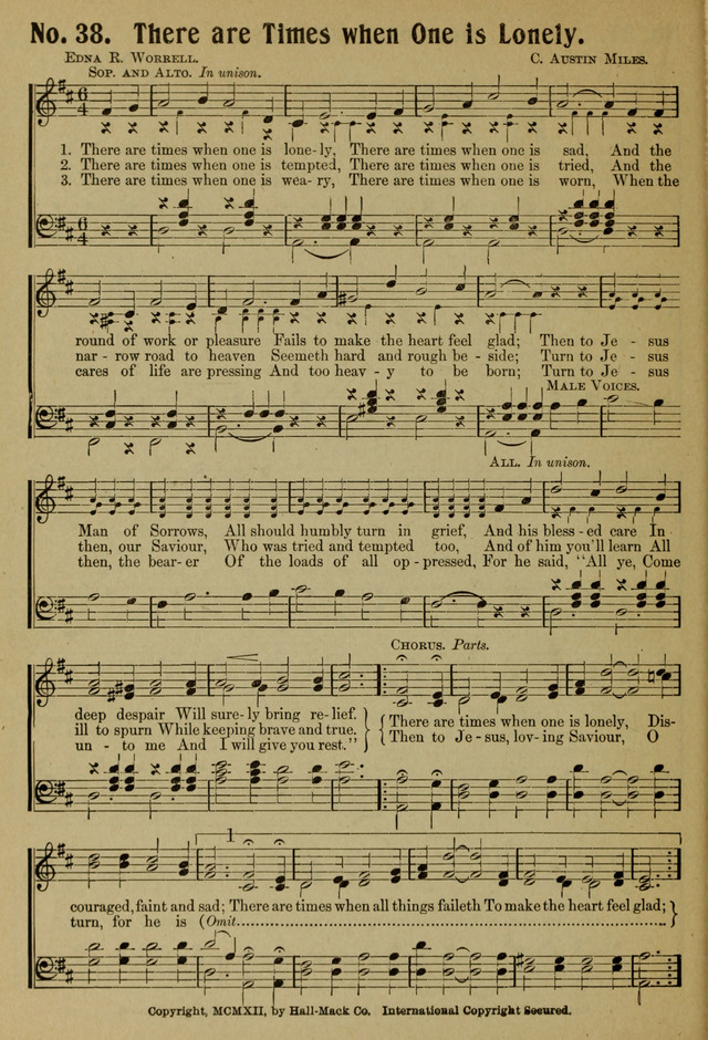 Ideal Sunday School Hymns page 38