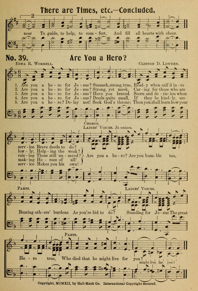 Ideal Sunday School Hymns page 39