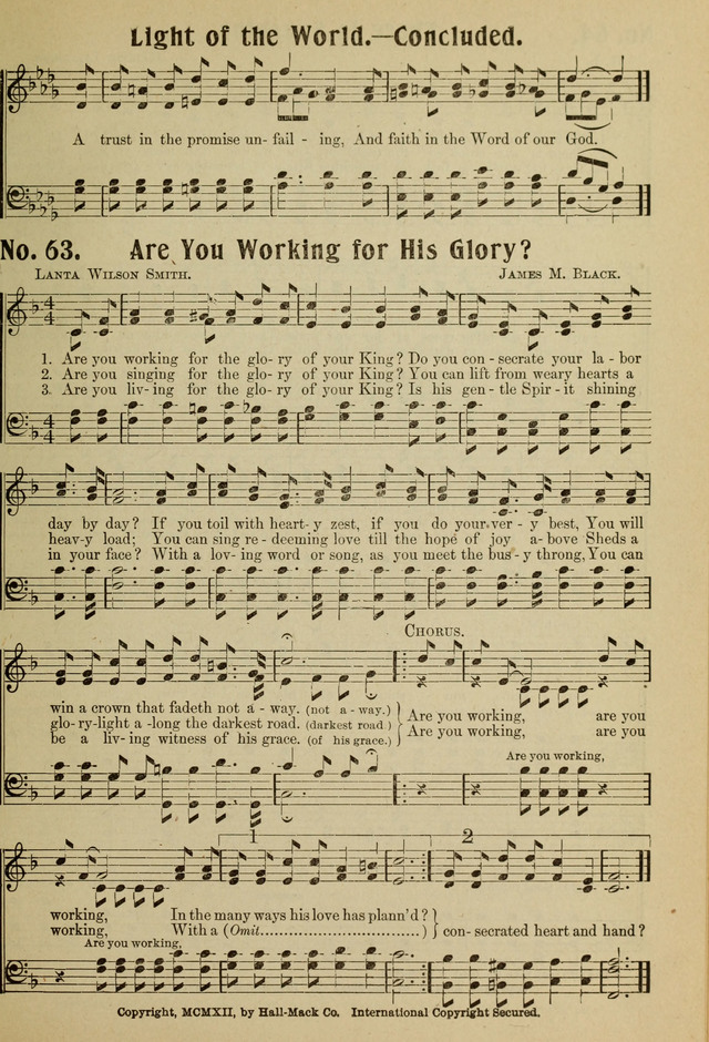 Ideal Sunday School Hymns page 63