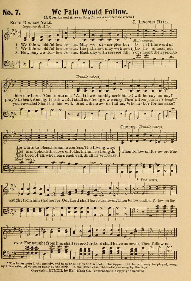 Ideal Sunday School Hymns page 7