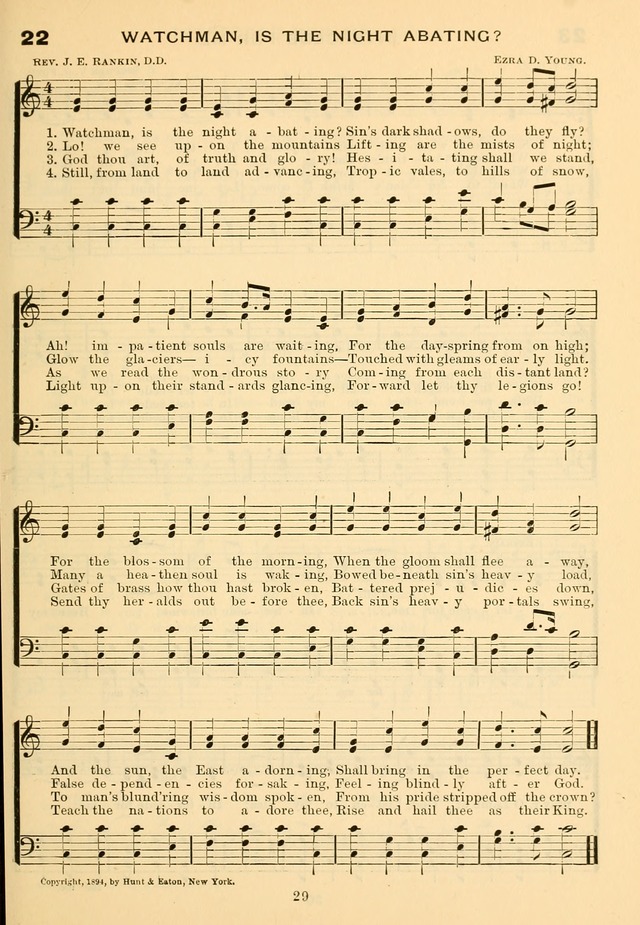 Imperial Songs: for Sunday schools, social meetings, Epworth leagues, revival services page 34