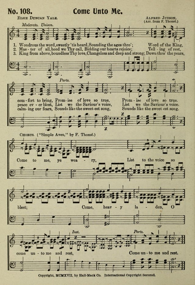 Jubilate : A Modern Sunday-School Hymnal page 109
