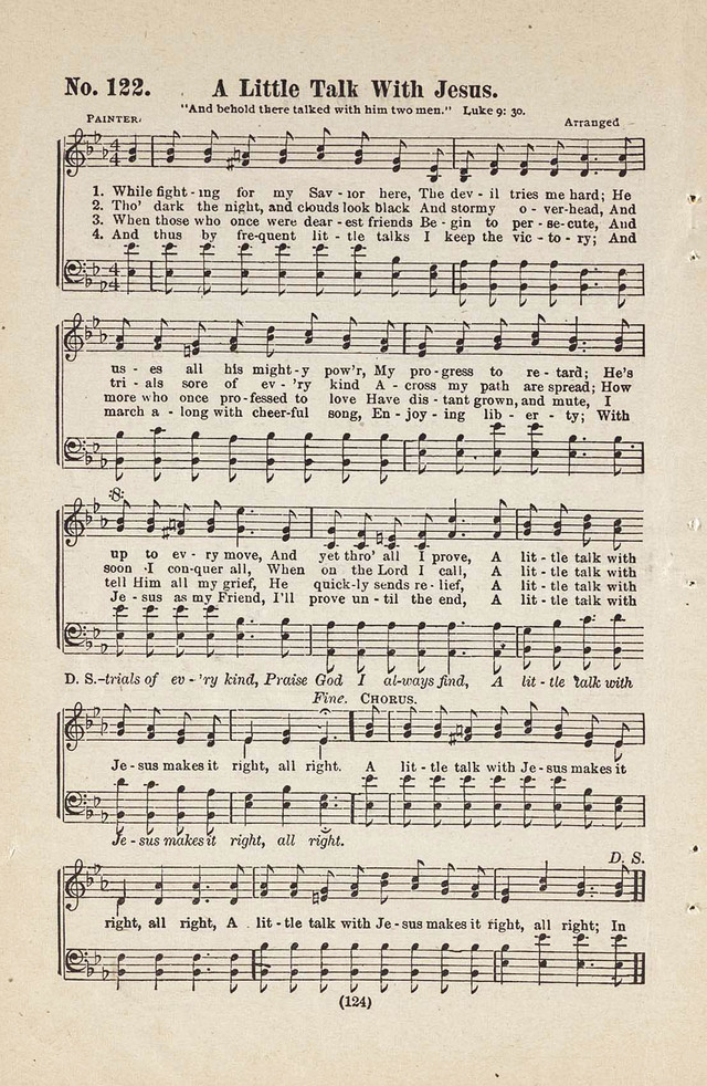 The Joy Bells of Canaan or Burning Bush Songs No. 2 page 122