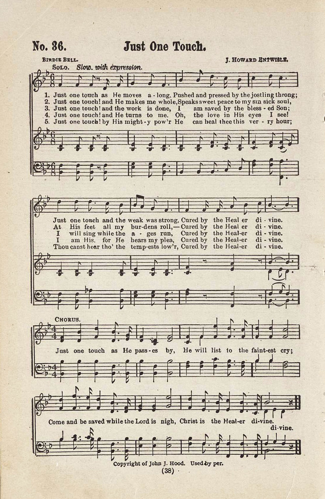 The Joy Bells of Canaan or Burning Bush Songs No. 2 page 36