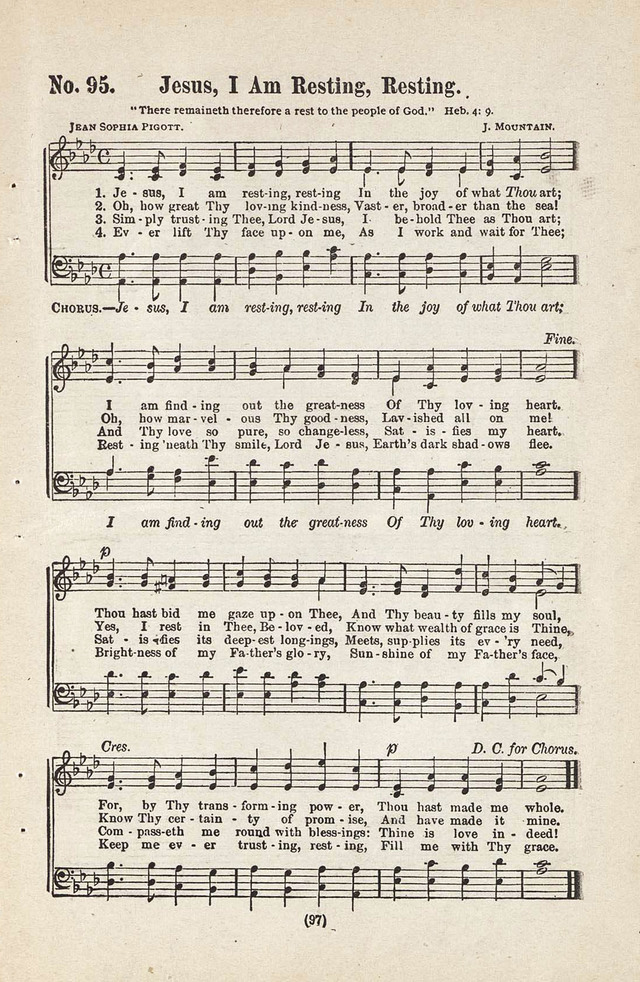 The Joy Bells of Canaan or Burning Bush Songs No. 2 page 95