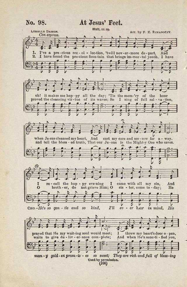 The Joy Bells of Canaan or Burning Bush Songs No. 2 page 98