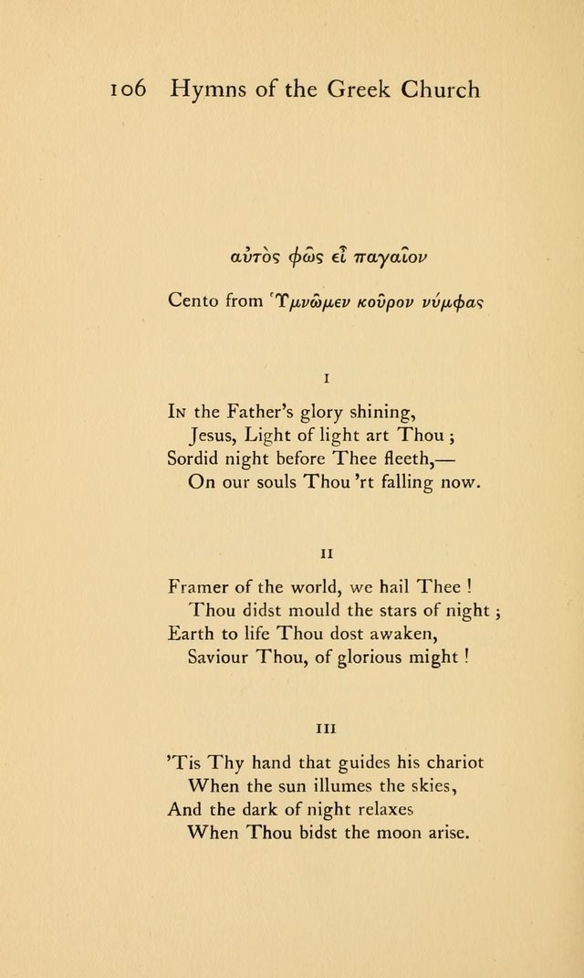 Hymns of the Greek Church page 106