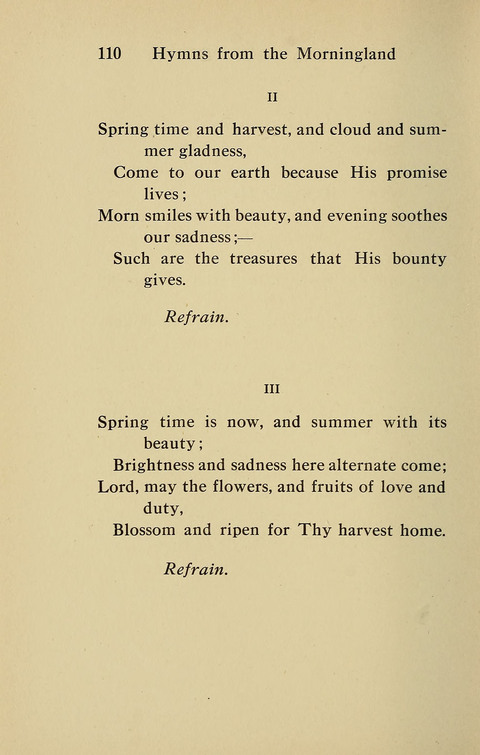Hymns from the Morningland page 109