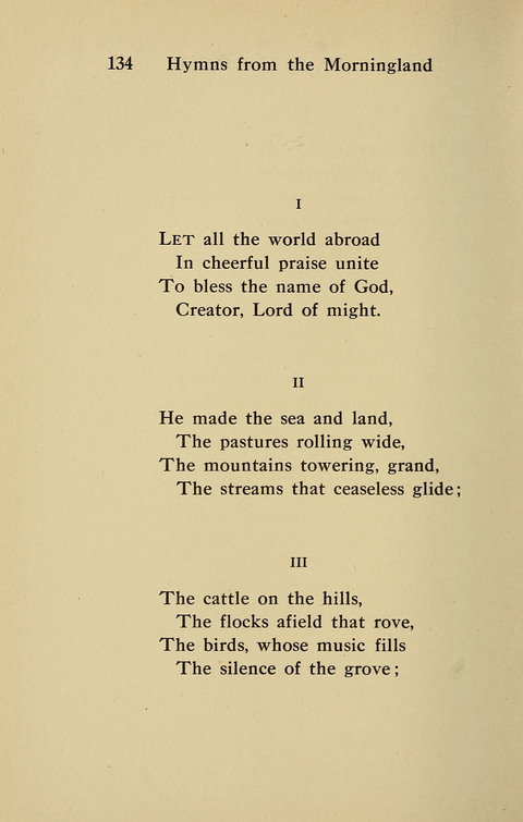 Hymns from the Morningland page 133