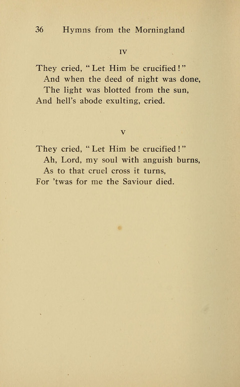 Hymns from the Morningland page 35